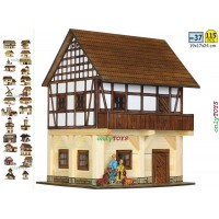 Granar, Siloz de ceriale - set constructie casuta din lemn Granar, Siloz de ceriale - set constructie casuta din lemn